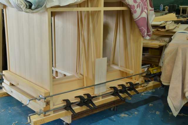 御霊舎施工例１３　神床の組立