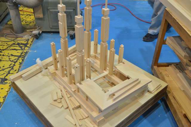 稲荷宮7寸　柱組立