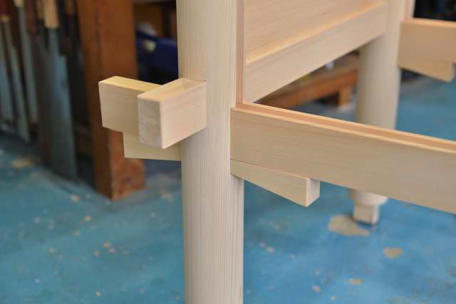 伊勢型神明宮の貫組