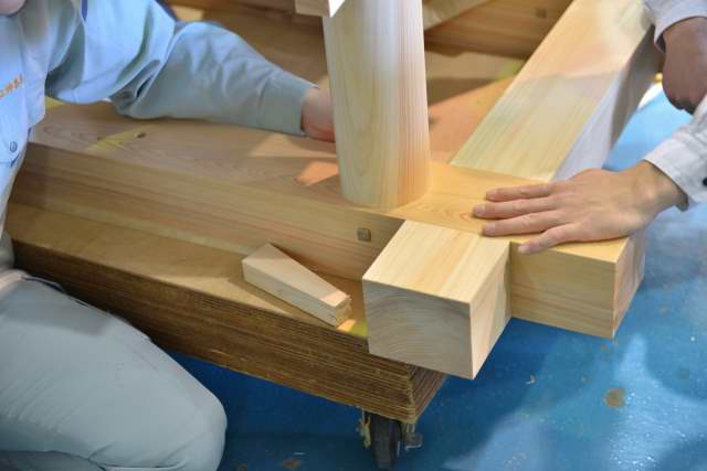 弁天宮の本組み