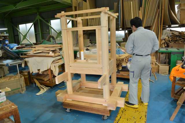 弁天宮の本組み