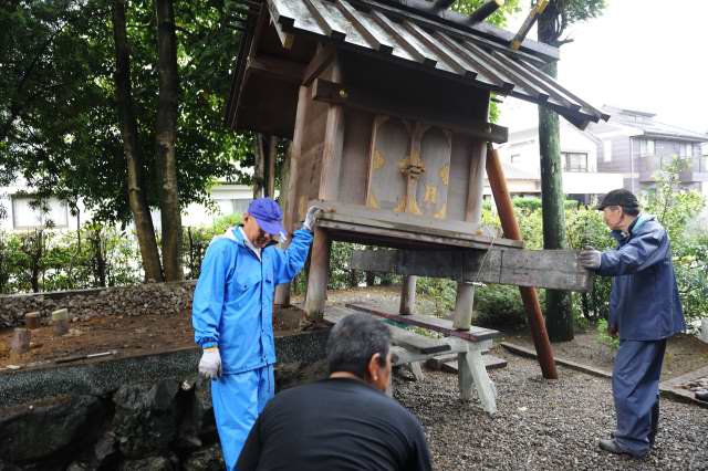 大口神社 旧宮移動