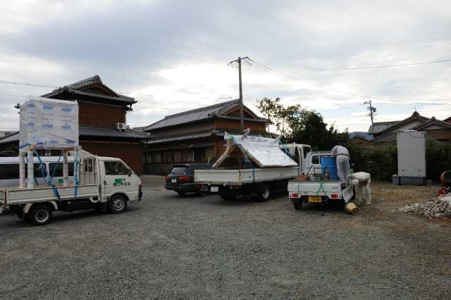 大口神社御本殿の輸送
