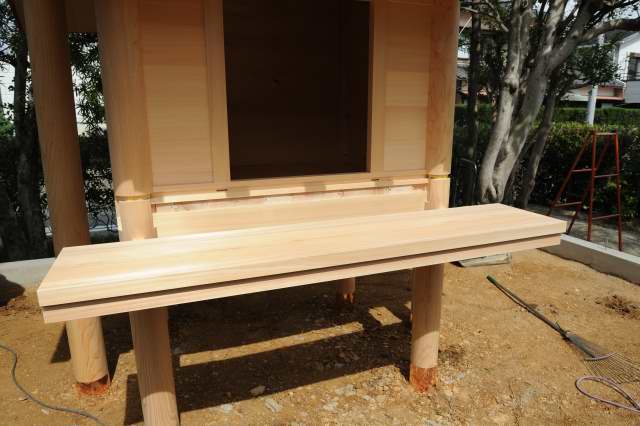 大口神社御本殿　神饌段取付