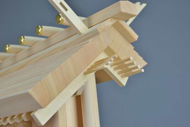 厚屋根三社宮(中)金具付 屋根