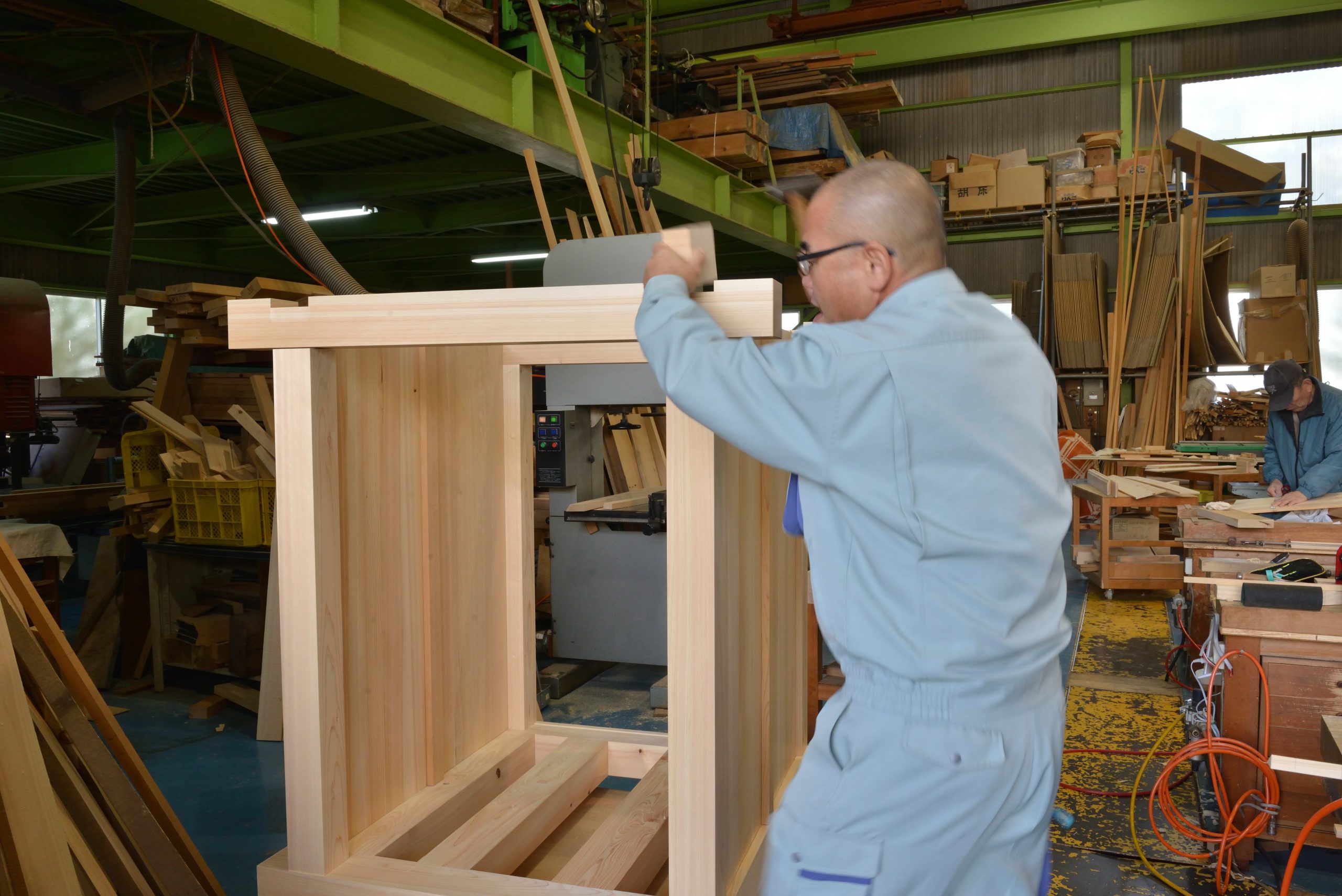 御素屋の胴組立