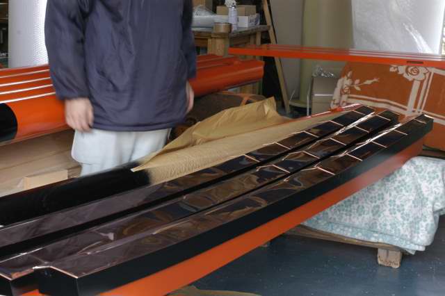 稲荷鳥居笠木銅板