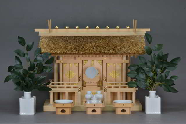 茅葺屋根通三社宮(小)標準神具セット