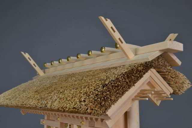 茅葺屋根通三社宮(小)茅葺屋根