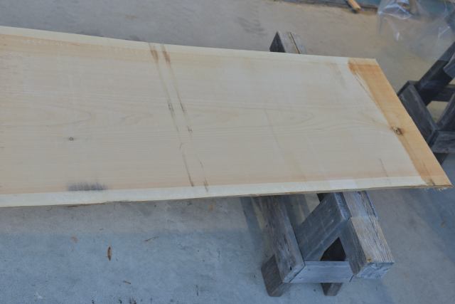 桧の一枚板010 木裏 先