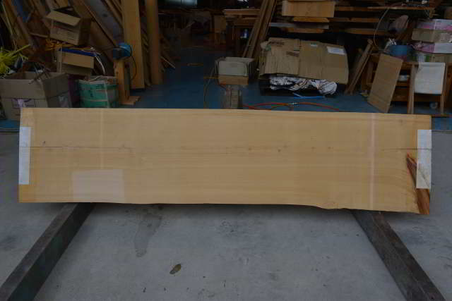 桧の一枚板013　木裏