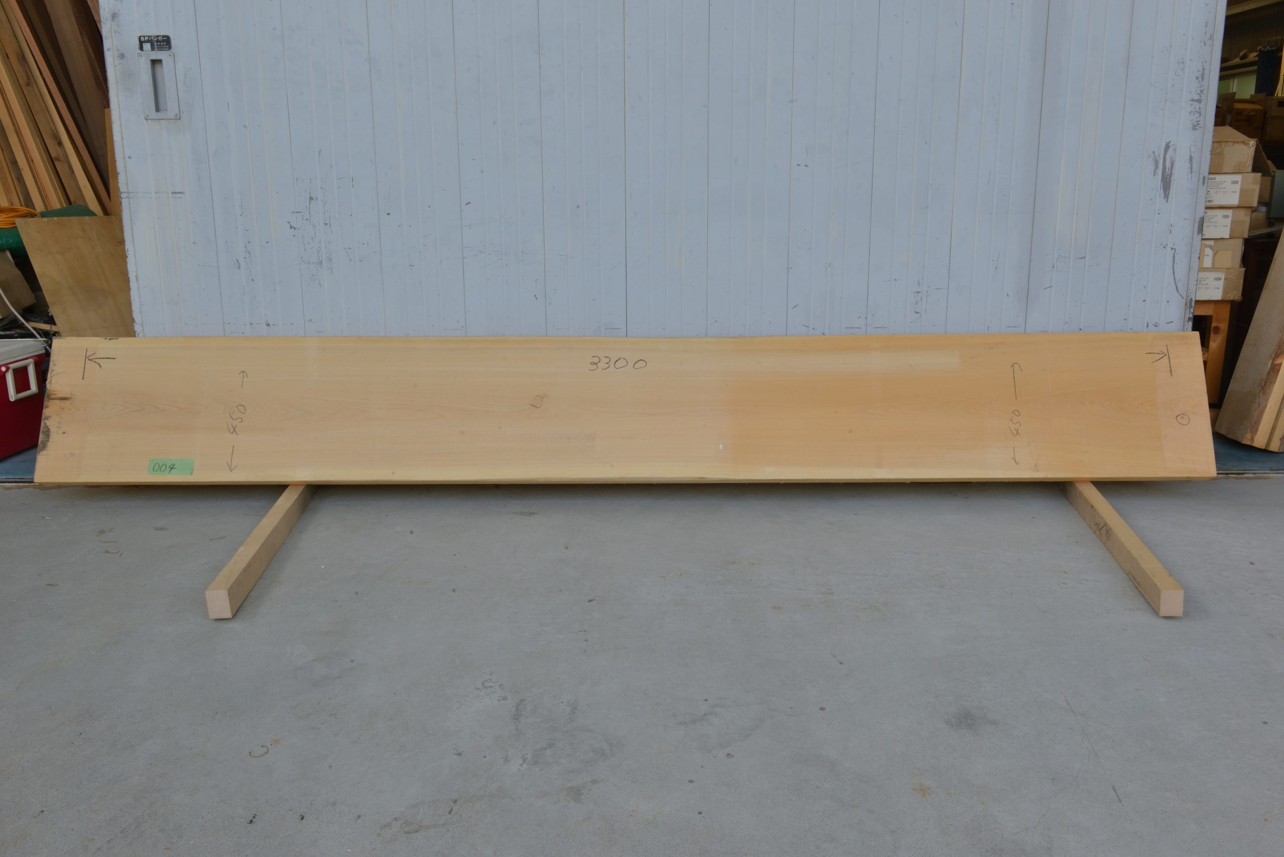 桧一枚板004 木表