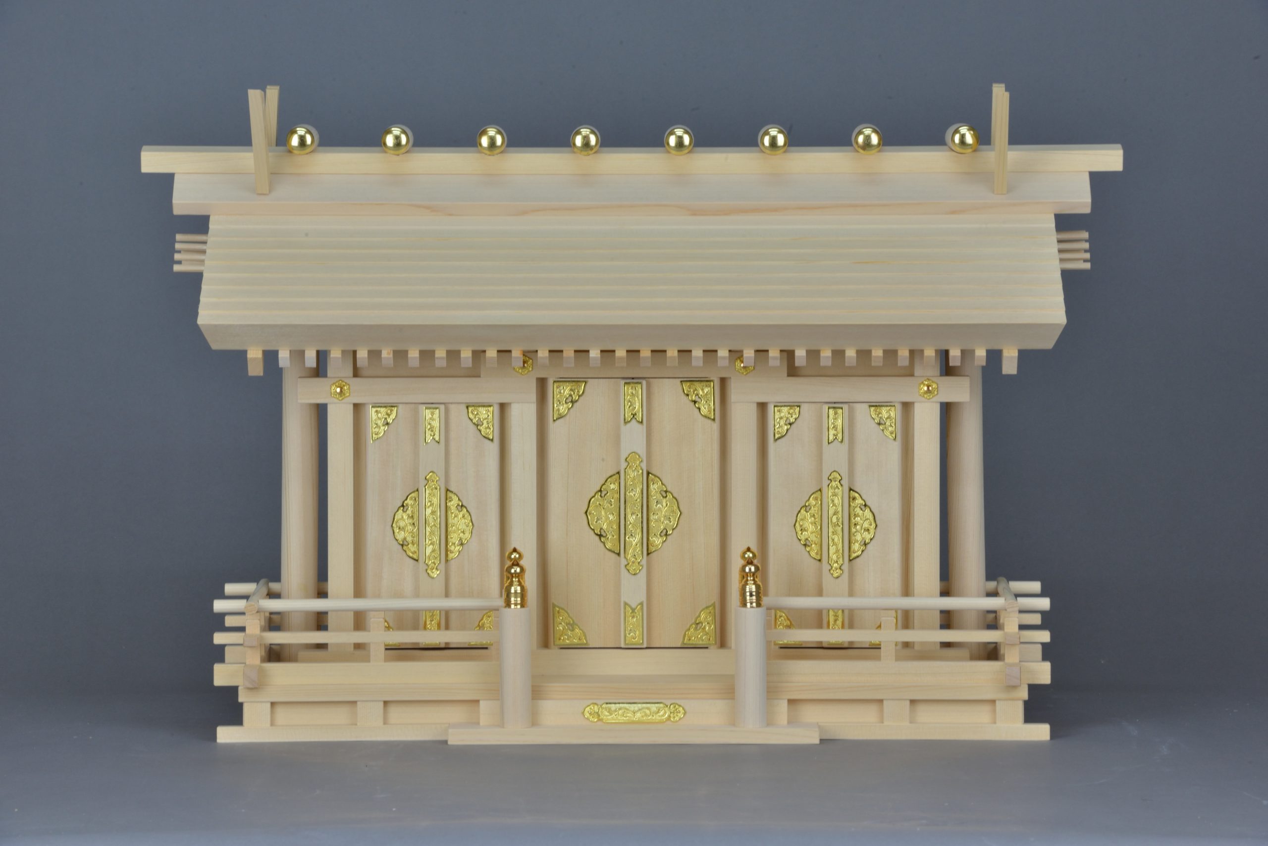 低床板屋根通三社宮　金具付