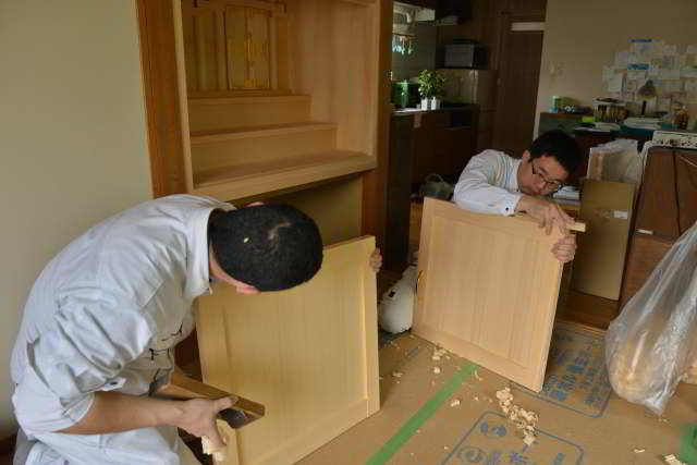 組込式御霊舎15 建具取付