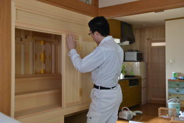 組込式御霊舎15 上部建具取付