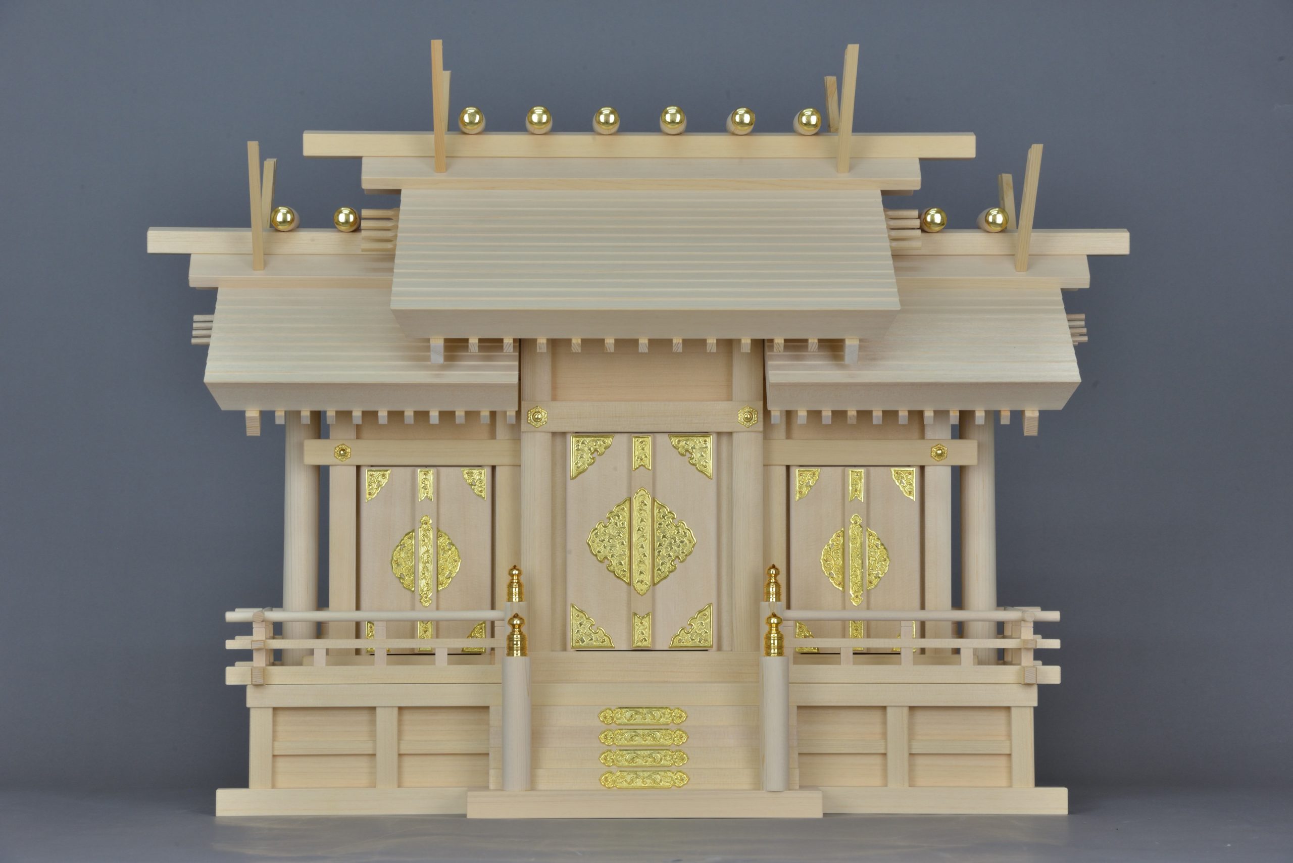 厚屋根違三社宮(小)金具付