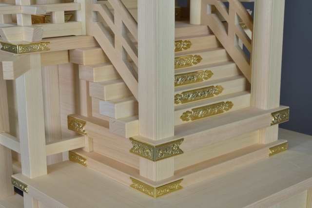 稲荷宮７寸　階段　浜床　金具