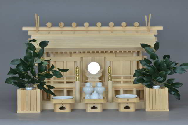 厚屋根通三社宮　金具なし　標準神具セット