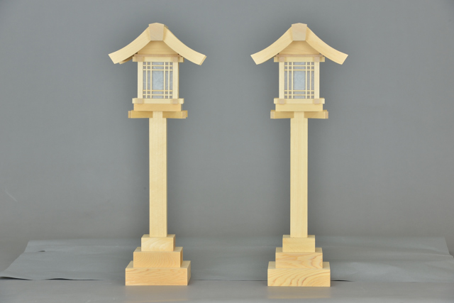 木製灯篭尺５の正面