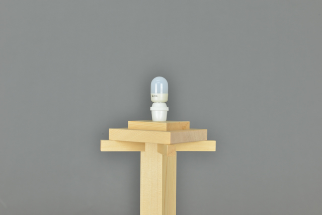 木製灯篭尺のLED球