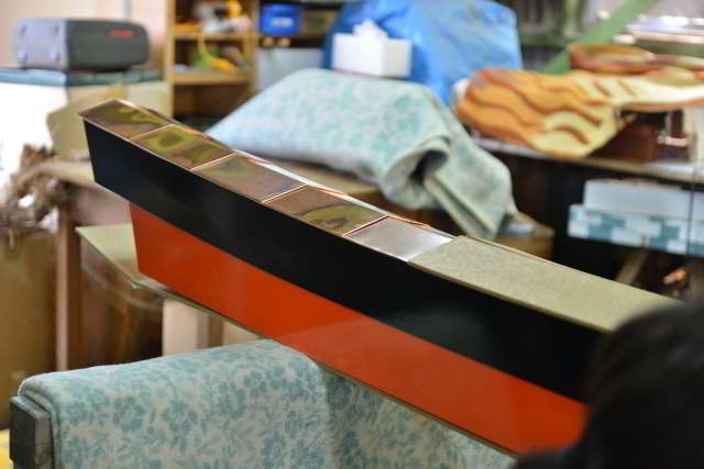 両部鳥居の塗装と板金2