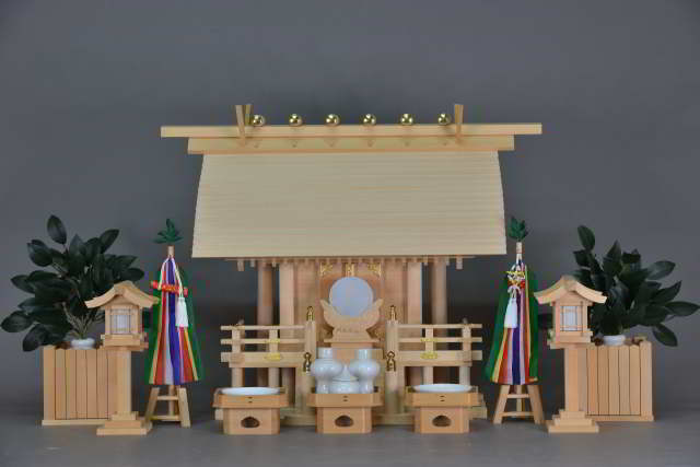 厚板屋根一社宮(中)金具付 特別神具セット