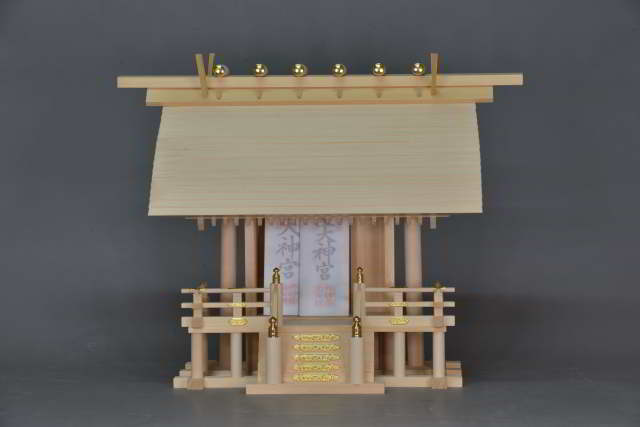 厚板屋根一社宮(中)金具付 御神札