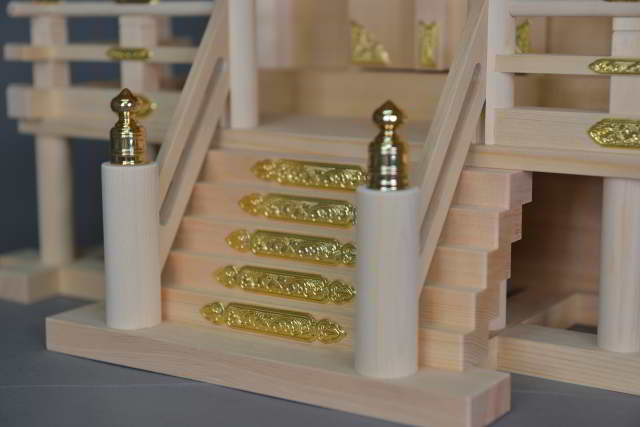 厚板屋根一社宮(中)金具付 階