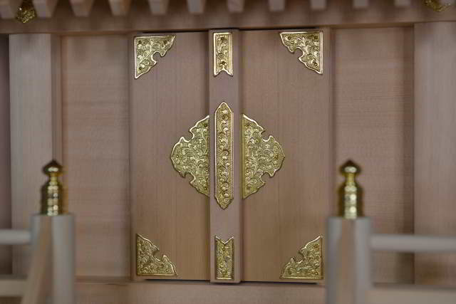 厚板屋根一社宮(中)金具付 御扉