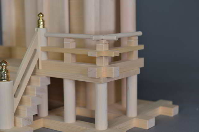 厚板屋根一社宮(中)金具なし 高欄