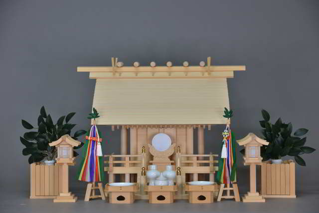 厚板屋根一社宮(中)金具なし 特別神具セット