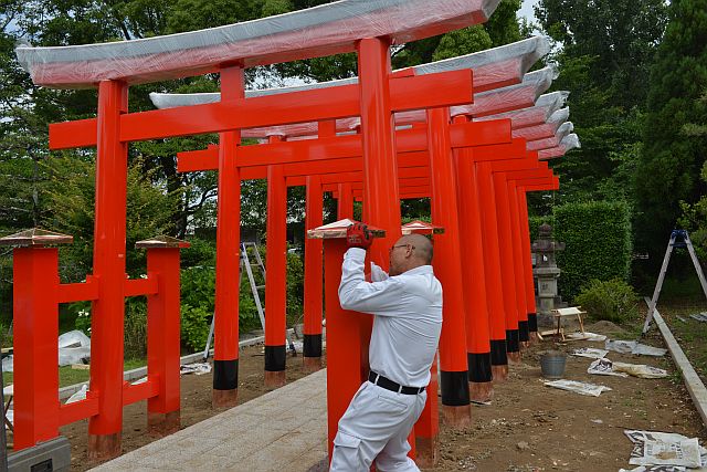 施工例26 両部鳥居と稲荷鳥居 | 神棚の西口神具店