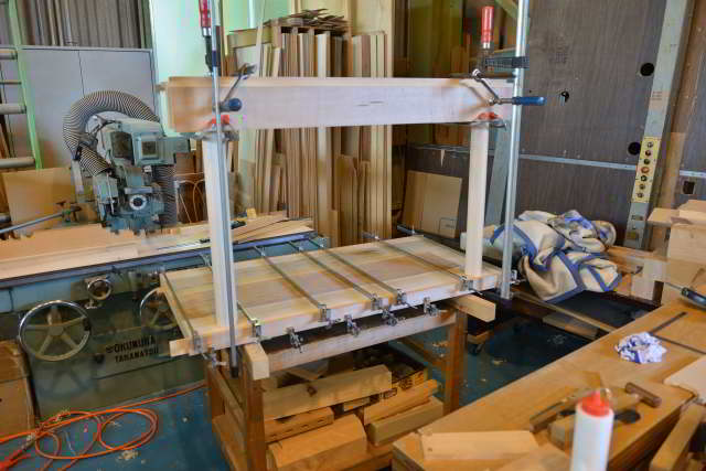 雲板付格子棚板の組立