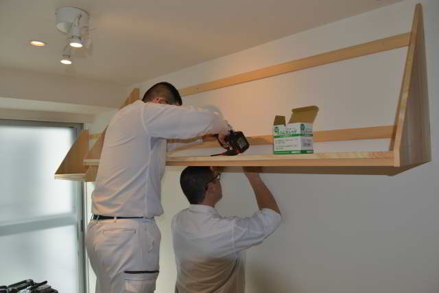 棚板の取付