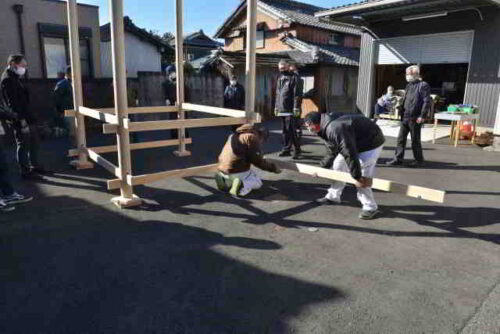 柱貫での柱つなぎ梁方向2方目