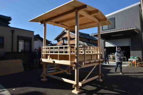 祭り屋台完成