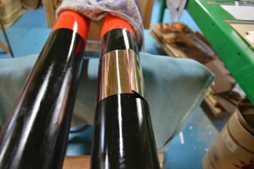 稲荷鳥居の柱根巻き